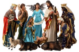 Komplet božićnih figura 11 kom. do 60 cm - LIG60