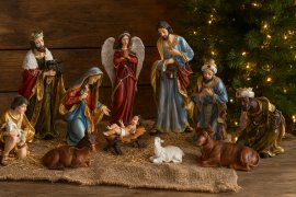 Komplet božićnih figura 11 komada do 53 cm - LIG1384