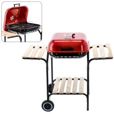 Američki roštilj na ugljen sa bočnim policama i kotačima - BBQ0155