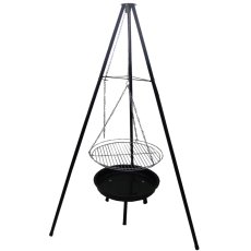 Viseća podesiva mreža za roštilj na tronošcu - BBQ0162