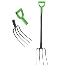 Poljoprivredne vile s 4 zuba i čeličnom drškom 120 cm - FUR4044