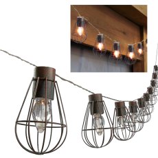 Solarna vrtna girlanda 2+1,8 m Loft 10 LED topla bijela - SOL3644