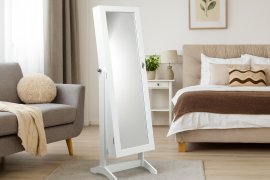 Ormarić za nakit s ogledalom Grand - bijela - PHO5782