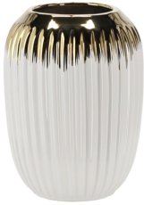 Keramička vaza - bijelo-zlatna - ELI2473