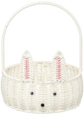 Okrugla košara Ø 25 cm bijeli zeko - BOB7742