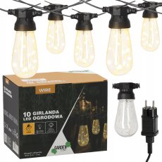 Vrtna girlanda 12 V, 3+7 m, 10 LED topla bijela - SOL1274