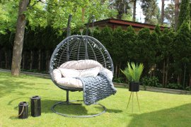 Viseća fotelja za dvije osobe Gaspar – siva - FAT0046