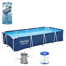 Bazen s metalnim okvirom 400x211x81 cm - BES56424