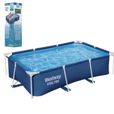 Bazen s okvirom, metalni okvir 259x170x61 cm - BES56403