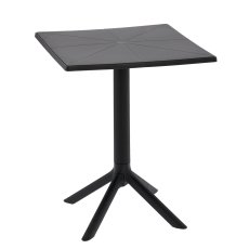 Kvadratni vrtni stol - crni - FAT0978