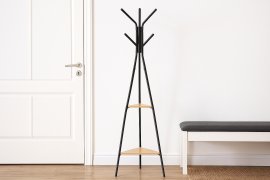 Stojeća vješalica Tares s policama 180 cm - LOF5400