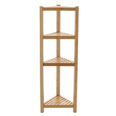 Kutni bambusov regal s 4 police - PHO7056