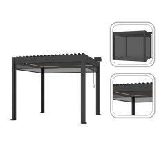 ZIP rolo za aluminijsku pergolu 3 m - siva - GOL0579