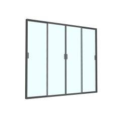 Staklena klizna vrata za aluminijsku pergolu 3 m - VIN0647