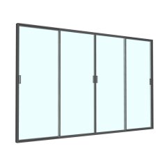 Staklena klizna vrata za aluminijsku pergolu 4 m - VIN0708