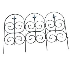 Komplet 4 čelične vrtne ograde - PERG-N6426