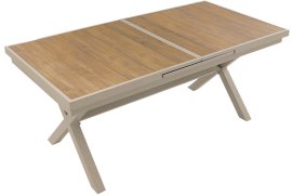 Podesivi aluminijski vrtni stol 180-240×90×76 cm - ATO0388