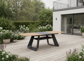 Vrtni aluminijski stol Thompson 180-240x90x78 cm - ATO4126