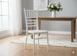 Chomik - Plastična stolica Diamond – bijela - KAS0878