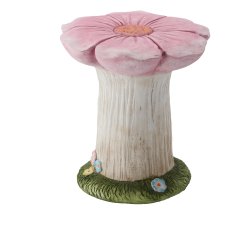 Vrtna figurica – Stalak za ružičastu ružu u košarici - GOT7232