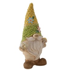 Vrtna figura – Patuljak s pletenom kapom LED - GOT7386