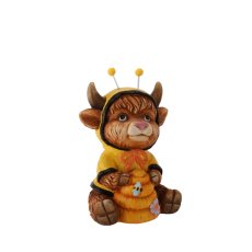 Vrtna figura – Planinska krava s panjem - GOT7416