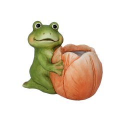 Vrtna posuda – Žaba s cvijetom - GOT7515