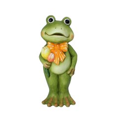 Vrtna figurica – Žaba s tulipanima - GOT7539
