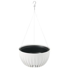 Viseća posuda Mira 30 cm - bijela - LAM9775