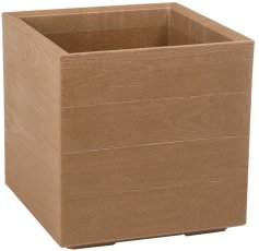 Stalak za cvijeće Karo 40x40 cm - prirodno drvo - LAM88844