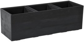 Stalak za cvijeće Karo 90x30 cm - crni - LAM48465