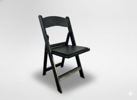 Sklopiva catering stolica - crna - ZUM6303