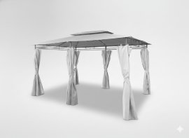 Vrtni paviljon Atlanta 3x4 m - sivi - TUN5712