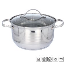 Posuda od nehrđajućeg čelika s poklopcem 3L - KIR2537