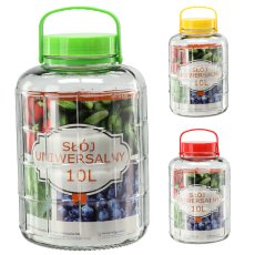 Staklena čaša 10L s plastičnim poklopcem - WEL6907
