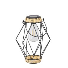 Solarna metalna svjetiljka 22 cm LED - crna - LAP5917
