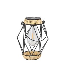 Solarna metalna svjetiljka 22 cm LED - crna - LAP5924