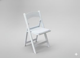 Sklopivi catering stol - bijeli - ZUM6297