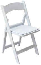 Sklopivi catering stol - bijeli - ZUM6297