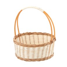 Ratanova košara s ručkom 30 cm – prirodna - DRA04_8796