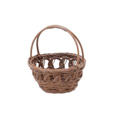 Košara od ratana s ručkom 17 cm – smeđa - DRA07_8857