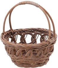 Košara od ratana s ručkom 17 cm – smeđa - DRA07_8857