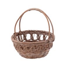 Košara od ratana s ručkom 23 cm – smeđa - DRA07_8864