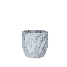 Keramička ukrasna posuda za cvjetnu posudu 14,5 cm - mramorni efekt - ELI07_5665