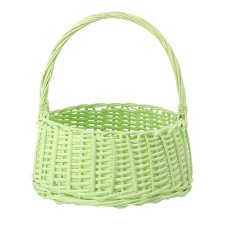 Ratanasta košara s ručkom 26 cm – zelena - DIR05_8321