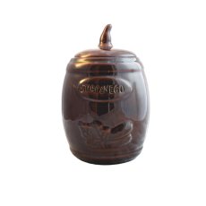 Keramička posuda za krastavce s kliještima 3,5L - smeđa - RUI3200