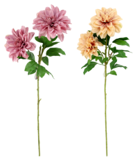 Umjetna grana – dalija s dva cvijeta 95 cm - HID4386