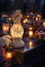 Figura Anđelak na kugli LED - DED1734