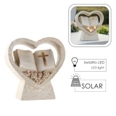 Figura Srce s knjigom LED - DED1758