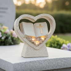 Figura Srce s knjigom LED - DED1758